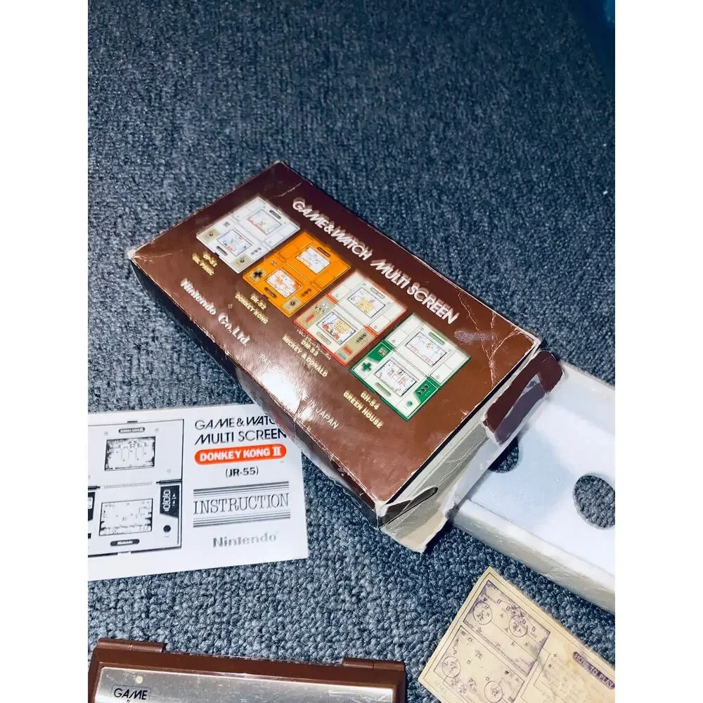 Donkey Kong Nintendo Game and Watch JR-55 1983 Original In Box 80s Vintage